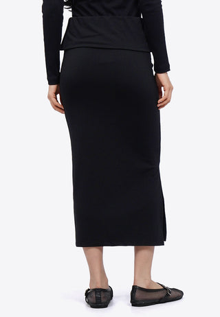 Fold Over Midi Skirt