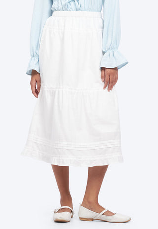 Pleated A-Line Skirt