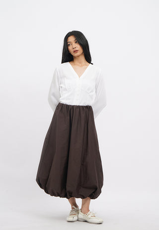 Soft Volume Midi Skirt