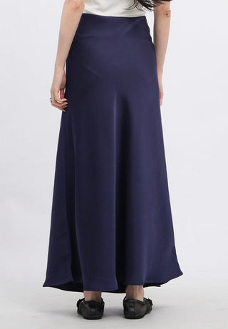 Satin A-Line Maxi Skirt
