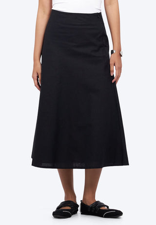 Regular Fit Flowy Midi Skirt