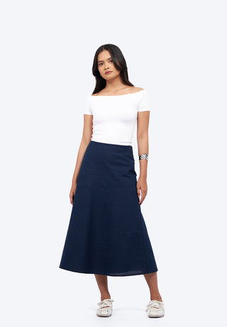 Regular Fit Flowy Midi Skirt
