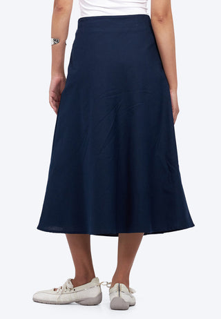 Regular Fit Flowy Midi Skirt