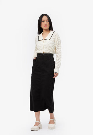Cargo Maxi Skirt Black