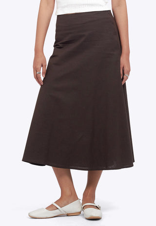 Regular Fit Flowy Midi Skirt