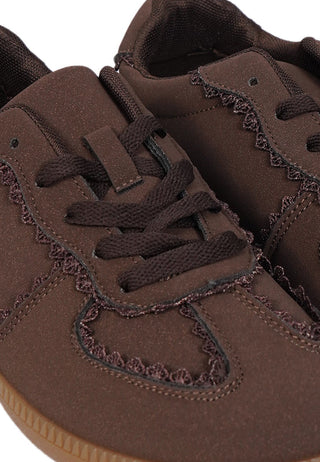 Brown Lace Sneakers