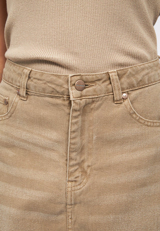 Washed Denim Mini Skirt