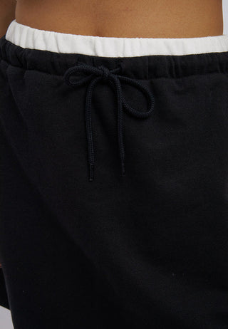 Drawstring Knit Sweatskirt
