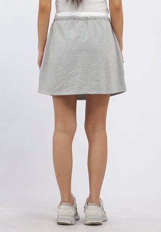 Drawstring Knit Sweatskirt