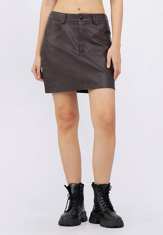 Leather Mini Skirt