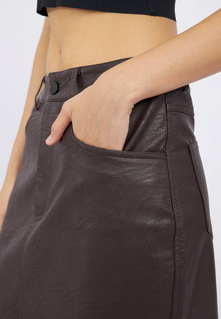 Leather Mini Skirt