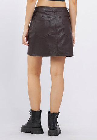 Leather Mini Skirt
