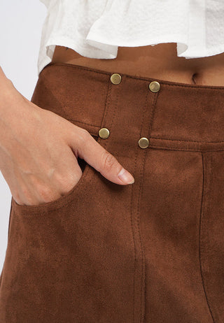 Suede Mini Skirt
