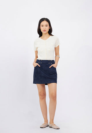 Suede Mini Skirt