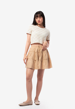 Ruffle Tiered Mini Skirt