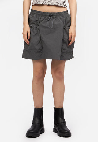 Parachute Mini Skirt with Pocket