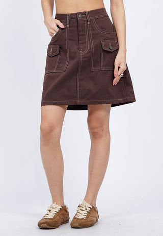 Mini Skirt with Utility Pocket