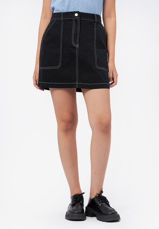 Twill Mini Skirt