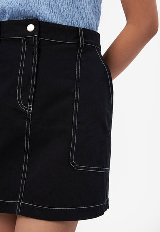 Twill Mini Skirt