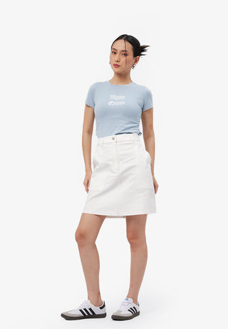 Twill Mini Skirt