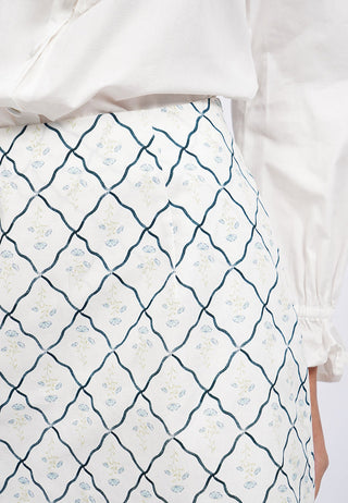 Regular Fit Printed Mini Skort