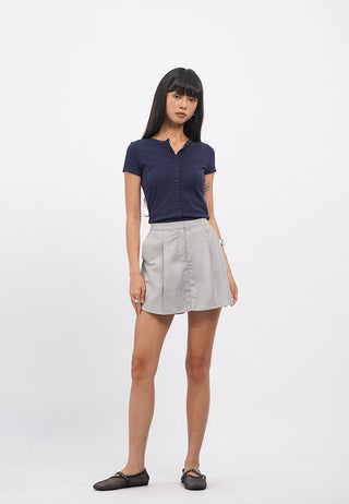 Regular Fit Tailored Mini Skort