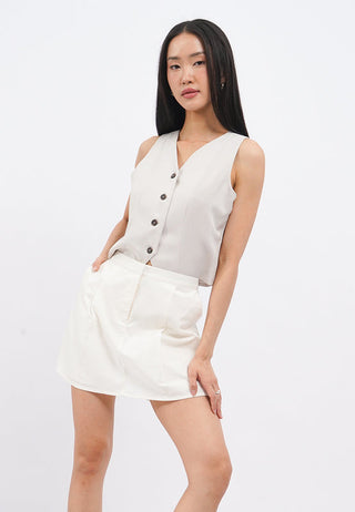 Regular Fit Tailored Mini Skort