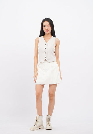 Regular Fit Tailored Mini Skort