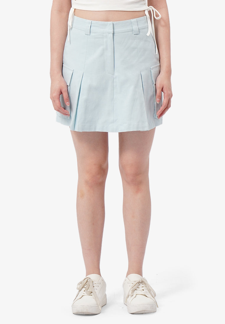 Front Pleat Skort with Cargo Pocket1