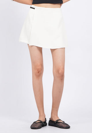 Wrap Skort with Side Belt Details