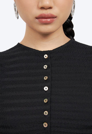 Lettuce Hem Sleeveless Crop Top