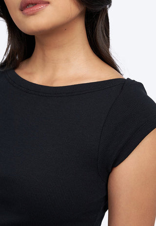 Boat Neck Sleeveless Top