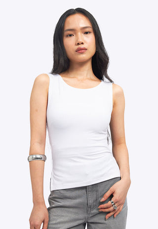 Sleeveless Ruched Knit Top