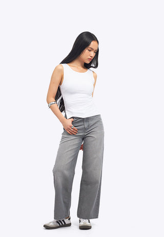 Sleeveless Ruched Knit Top