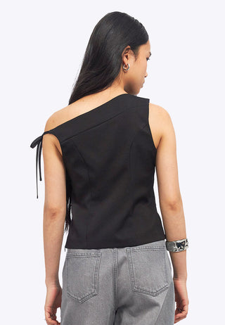 Off Shoulder Top with Ribbon Details