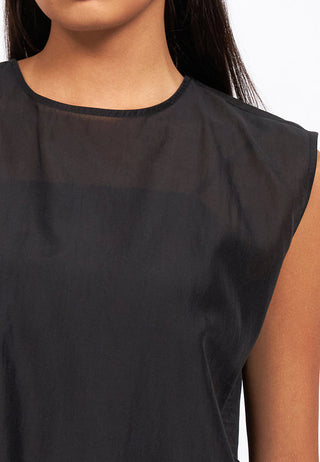 Sleeveless Sheer Top