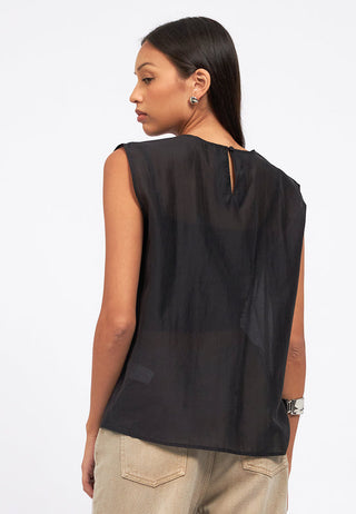 Sleeveless Sheer Top