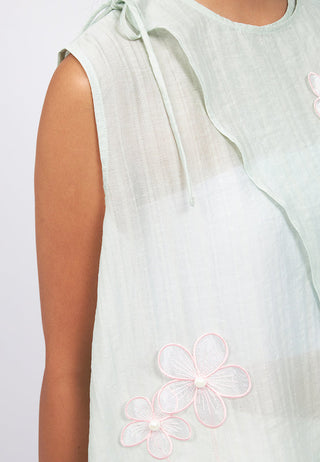 Asymmetric Front Sleeveless Top