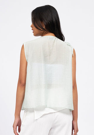 Asymmetric Front Sleeveless Top