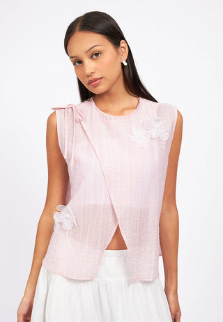 Asymmetric Front Sleeveless Top