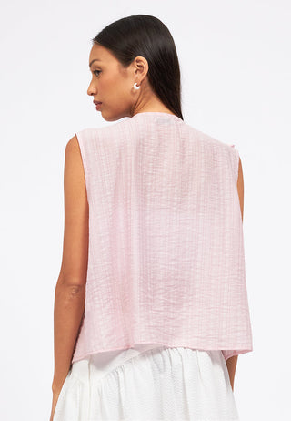 Asymmetric Front Sleeveless Top