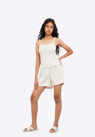 Tank Top Short Pants Pajama Set