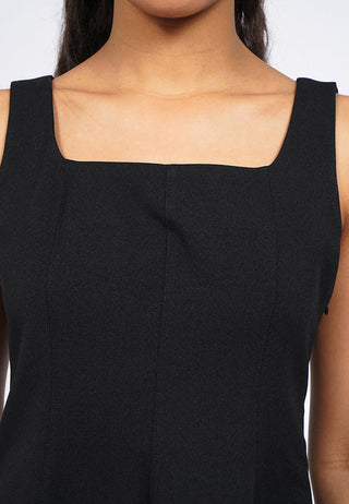Fitted Sleeveless Peplum Top