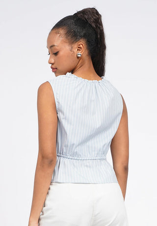 Sleeveless Peplum Blouse