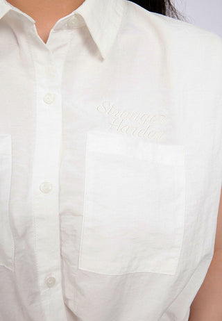 Sleeveless Loose Parachute Shirt