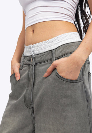 Double Waistband Jorts