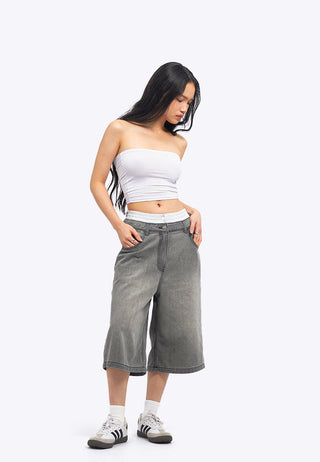Double Waistband Jorts