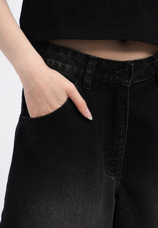 Regular Fit Washed Jorts