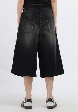 Regular Fit Washed Jorts