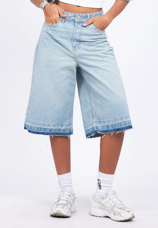 Folded Destroy Hem Jorts